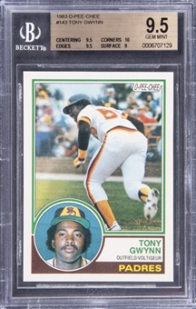 1983 O-Pee-Chee #143 Tony Gwynn Rookie Card - BGS GEM MINT 9.5